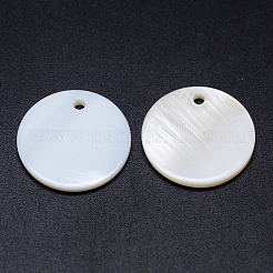 Natural White Shell Mother of Pearl Shell Pendants&nbsp;X-SSHEL-D080
