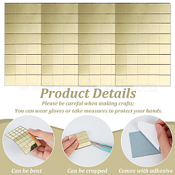 Square Adhesive Glass Cabochons Sheets&nbsp;DIY-WH0308-257