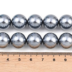 Electroplate Glass Pearl Beads Strands&nbsp;HY-F001-01