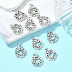 SHEGRACE Brass Clear Cubic Zirconia Charms&nbsp;XGRQ3K640-530P