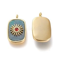 Natural Apatite & Red Agate Pendants&nbsp;KK-P184-01A-06G