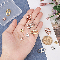 12Pcs 6 Style Eco-Friendly Brass Links Connectors&nbsp;KK-FH0002-99