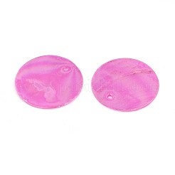 AB Color Plated Capiz Shell Pendants&nbsp;X-SSHEL-T008-01D