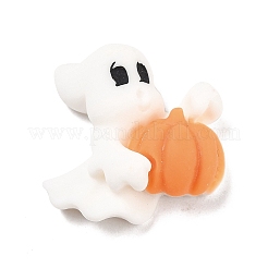 Ghost with Pumpkin Opaque Resin Cabochons&nbsp;LS-RESI-F031-09