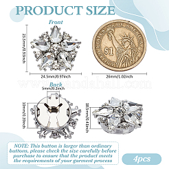 4Pcs Alloy Cufflinks&nbsp;DIY-FG0007-78