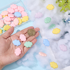 40Pcs Opaque Resin Cabochons&nbsp;RESI-SC0006-57