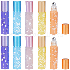 10Pcs 5 Colors Glass Roller Ball Bottles&nbsp;CON-GF0001-21