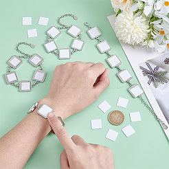 4Pcs Alloy Heat Transfer Blank Link Bracelet Making&nbsp;FIND-PH0024-43