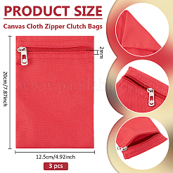 Canvas Cloth Zipper Bags&nbsp;ABAG-WH0077-09B-05
