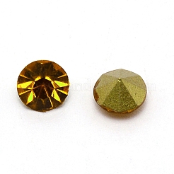 Glass Rhinestone Cabochons&nbsp;RGLA-WH0005-02C