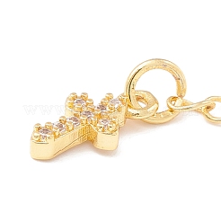 Brass Micro Pave Cubic Zirconia Chain Extender&nbsp;KK-C238-05G