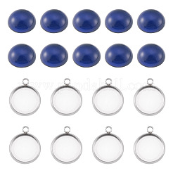 20Pcs 304 Stainless Steel Cabochon Connector Settings&nbsp;DIY-TA0015-44C