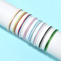 8Pcs 8 Colors Korean Waxed Polyester Cord Braided Bead Bracelets&nbsp;BJEW-FS00024