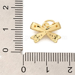 Rack Plating Brass Micro Pave Cubic Zirconia Pendant&nbsp;LS-KK-H508-26G