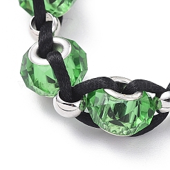 Handmade Glass European Beads Braided Bead Bracelets&nbsp;BJEW-JB05042-01