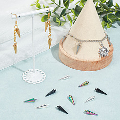 25Pcs 5 Colors 304 Stainless Steel Pendants&nbsp;STAS-UN0048-66