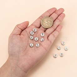 Brass Grade A Rhinestone Spacer Beads&nbsp;RB-A014-Z8mm-01S