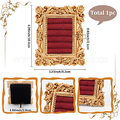 1Pc Photo Frame Resin with Cloth Slank Back Organizer Ring Display Stands&nbsp;ODIS-SP0001-11
