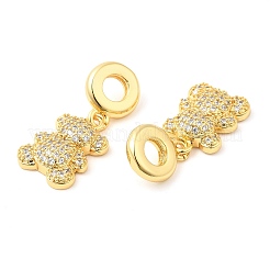 Brass with Cubic Zirconia Pendants&nbsp;KK-K343-02G