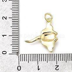 Manta Ray Brass Pendants&nbsp;KK-G525-13G
