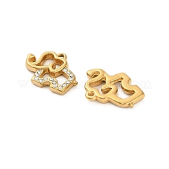 304 Stainless Steel Rhinestone Pendant&nbsp;STAS-U047-18G