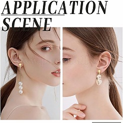 40Pcs 4 Colors Brass Clip-on Earring Findings&nbsp;KK-AR0004-20