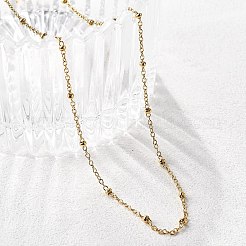 304 Stainless Steel Satellite Chain Necklaces&nbsp;X-NJEW-L173-012-G