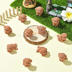 20pcs 4 Styles Mini Resin Dog Ornaments&nbsp;RESI-CJ0004-84
