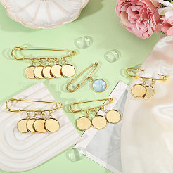 Steel Heavy Duty Safety Pins Brooch&nbsp;JEWB-CA00006