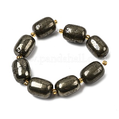 Natural Pyrite Beads Strands&nbsp;G-Z131-D01-01