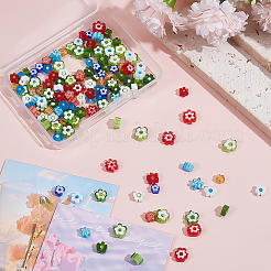 140Pcs 14 Styles Glass Beads&nbsp;GLAA-ME0001-05