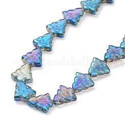 Transparent Electroplate Glass Bead Strands&nbsp;EGLA-C002-FR02
