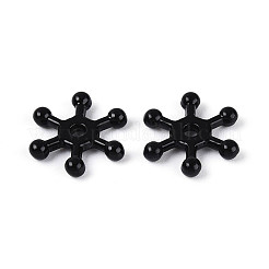 Spray Painted Alloy Snowflake Spacer Beads&nbsp;LS-PALLOY-T094-19E