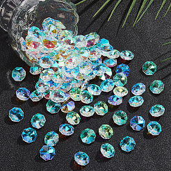 100Pcs Octagon Sew on Glass Rhinestone&nbsp;GLAA-SP0001-82A-01