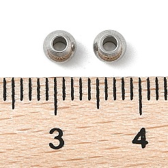 Tarnish Resistant Round 201 Stainless Steel Spacer Beads&nbsp;STAS-E082-08