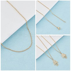 DIY 304 Stainless Steel Necklaces Kits&nbsp;DIY-UN0002-11G