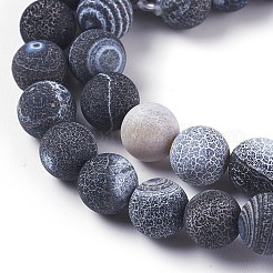 Natural Weathered Agate Beads Strands&nbsp;G-P414-A06