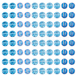 100Pcs 5 Styles Transparent Electroplated UV Plating Glass Beads&nbsp;GLAA-TA0003-19B
