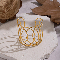 304 Stainless Steel Multi-Layer Wire Cuff Bangles&nbsp;YO5072