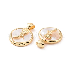 Brass Shell Pendants&nbsp;KK-E068-VC132