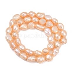 Natural Cultured Freshwater Pearl Beads Strands&nbsp;PEAR-P064-20J-03B