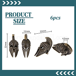 6Pcs Brass Beads&nbsp;KK-HY0004-64