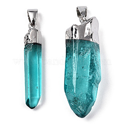 Natural Quartz Pointed Pendants&nbsp;G-Q481-68B