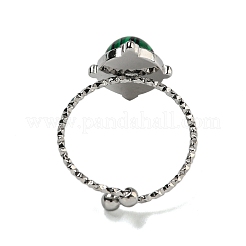 Oval 304 Stainless Steel Open Cuff Rings&nbsp;STAS-Z060-09P