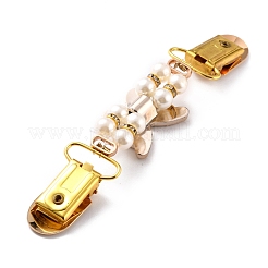Vintage Alloy with Rhinestone Cardigan Clips&nbsp;JEWB-B002-04G