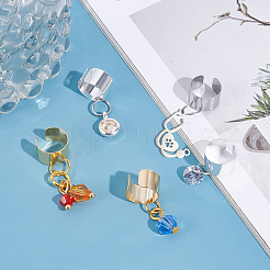 40Pcs 4 Colors 304 Stainless Steel Ear Cuff Findings&nbsp;STAS-DC0001-47