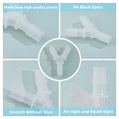 30Pcs 10 Styles Plastic Y-type Three-way Pagoda Joint Water Divider&nbsp;FIND-FH0016-87