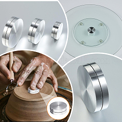3Pcs 3 Styles Aluminum Turntable Base Table Tray&nbsp;FIND-SP0004-52