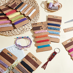 8 Cards 8 Styles Waxed Cotton Cord Set&nbsp;OCOR-PH0006-38