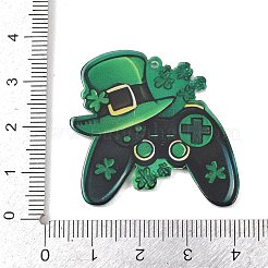 Saint Patrick's Day Opaque Printed Acrylic Pendants&nbsp;OACR-A045-05A